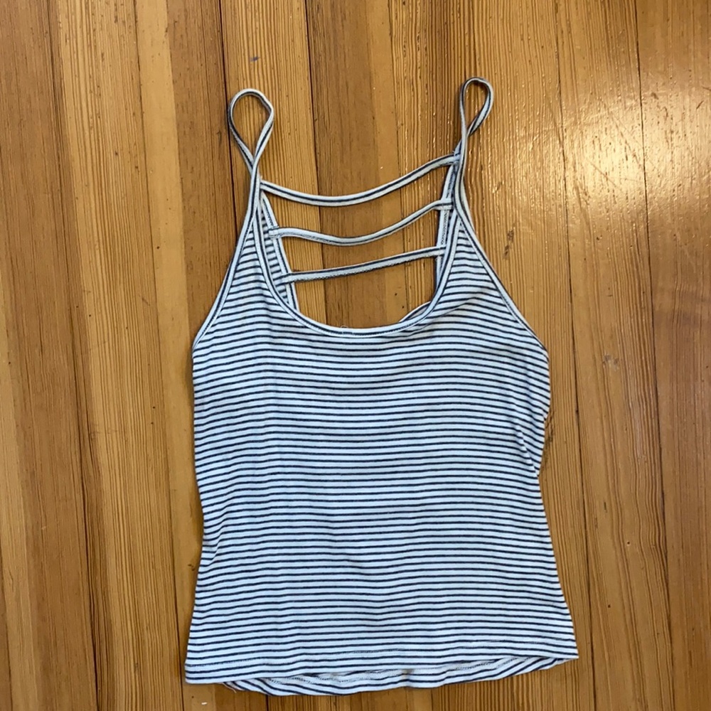 Striped Open Back Tank